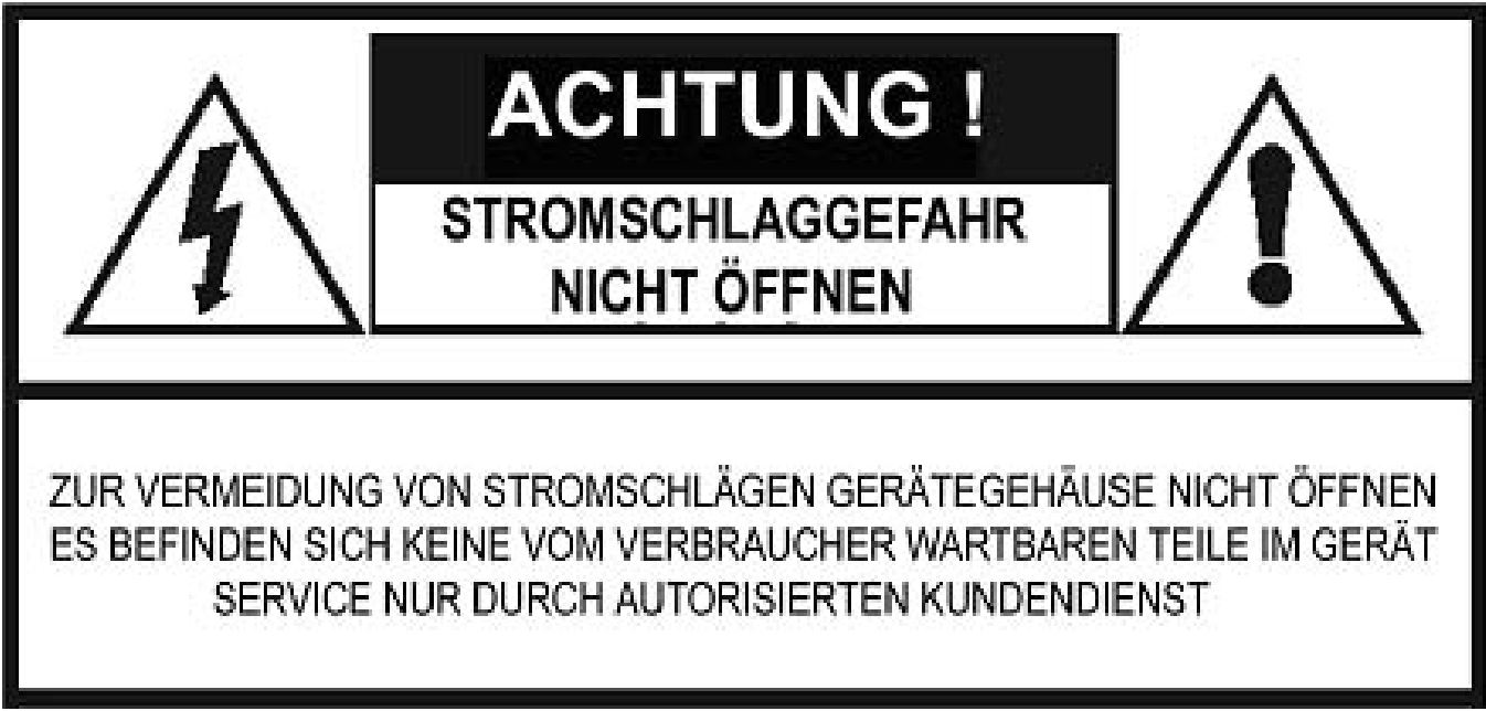 Symbole Stromschlaggefahr